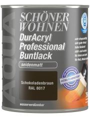 Buntlack DurAcryl Professional seidenmatt, 750 ml schokobraun