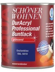 Buntlack DurAcryl Professional glnzend, 750 ml enzianblau