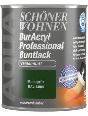 Buntlack DurAcryl Professional seidenmatt, 750 ml moosgrn