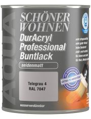 Buntlack DurAcryl Professional seidenmatt, 750 ml telegrau