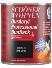 Buntlack DurAcryl Professional glnzend, 750 ml schwarz