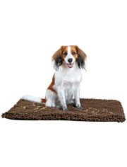 Schmutzfangmatte fr Hunde, braun, BxT: 80x55 cm