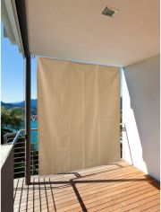 Balkonsichtschutz, beige, LxB: 230x140 cm