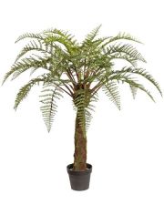 Kunstpflanze Farn Woodwardia auf Stamm, im Kunststofftopf, H: 120 cm