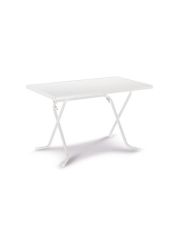 Gartentisch »Primo«, Stahl/Kunststoff, klappbar, 110x70 cm, weiß