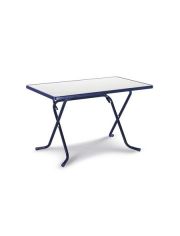 Gartentisch »Primo«, Stahl/Kunststoff, klappbar, 110x70 cm, blau