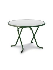 Gartentisch »Primo«, Stahl/Kunststoff, klappbar, Ø 100 cm, grün