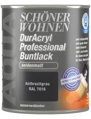 Buntlack DurAcryl Professional seidenmatt, 750 ml anthrazitgrau