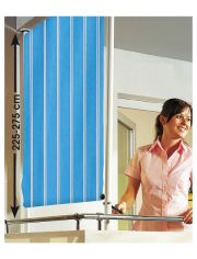 Balkonsichtschutz Polyacryl, blau/wei߫ in 2 Breiten