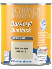 Buntlack DurAcryl seidenmatt, 750 ml hellelfenbein