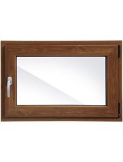 Kunststoff-Fenster Classic 400, BxH: 90x60 cm, eichefarben-dunkel, in 2 Varianten
