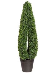 Kunstpflanze Buchsbaumsule im Formschnitt, im Kunststofftopf, xH: 33x125 cm