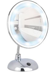 Kosmetikspiegel »Style Chrome«, LED Standspiegel, 3-fach Vergrößerung