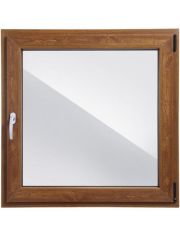 Kunststoff-Fenster Classic 400, BxH: 100x100 cm, eichefarben-dunkel, in 2 Varianten