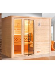 Sauna Bergen Gr.4, 248x198x204 cm, ohne Ofen, mit Fenster