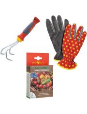 Set: Tomatendnger Natura Bio, 250 g, mit Grubber und Handschuhe