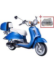 Motorroller Strada, 50 ccm, blau-wei