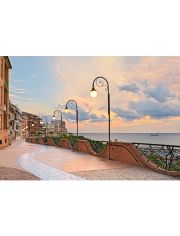 Fototapete Seafront in Ortona, Abruzzo, BlueBack, 7 Bahnen, 350 x 260 cm