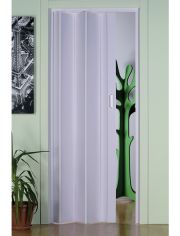 Kunststoff-Falttür »Monica«, BxH: 83x204 cm, Weiß ohne Fenster