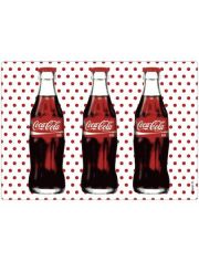 Spritzschutz pop, Coca Cola Dots, 59x41 cm