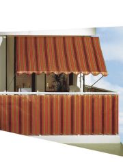 Balkonsichtschutz Polyethylen, orange/braun in 2 Hhen