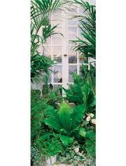 Fototapete Flower Window - Trtapete, BlueBack, 2 Bahnen, 90 x 200 cm