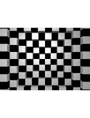 Vliestapete Black+White Squares, 366x254cm, 8-teilig