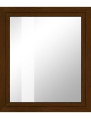 Kunststoff-Fenster »Classic 400«, BxH: 75x75 cm, eichefarben-dunkel, in 2 Varianten