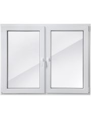 Kunststoff-Fenster »Classic 420«, BxH: 150x120 cm, weiß, zweiflügelig