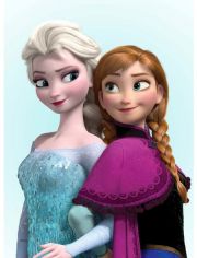 Leinwandbild Eisknigin - Elsa und Anna