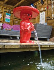 Wasserspiel BOY Mexicano III, BxTxH: 43x43x67 cm, rot