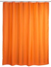 Duschvorhang Uni Orange, Anti-Schimmel, 180 x 200 cm, waschbar