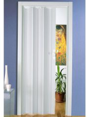 Kunststoff-Falttr Luciana, BxH: 88,5x202 cm, -Pastell-wei ohne Fenster