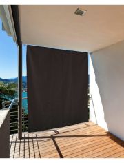 Balkonsichtschutz, schwarz, LxB: 230x140 cm