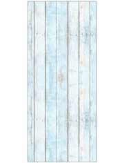 Duschrckwand fresh F2 Wood Light Blue, 90 x 210 cm