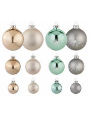 Thringer Glasdesign TGS-Weihnachtskugeln, Made in Germany, (30-teilig.), Organic Purism