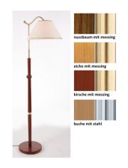 Holz-Stehlampe, 1flg., in 4 Farben, inkl. Leuchtmittel, Laue